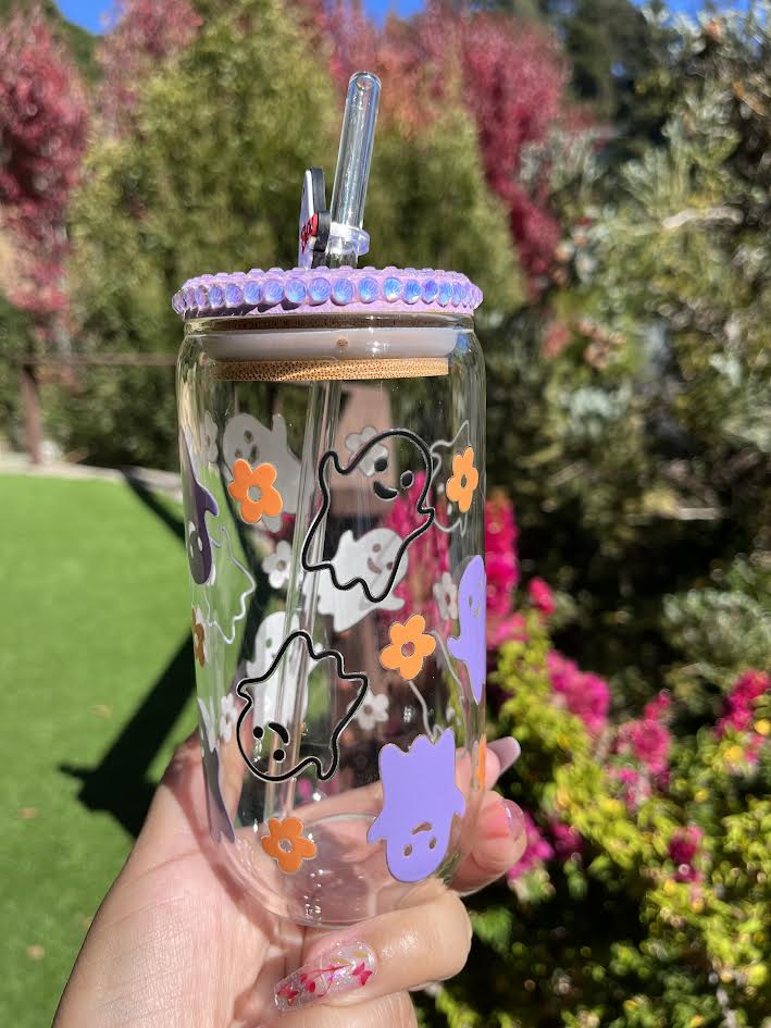 Cute Flower Ghosty Libbey Cup