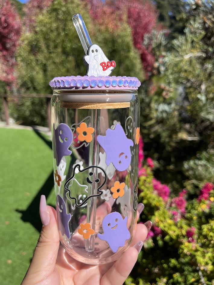 Cute Flower Ghosty Libbey Cup