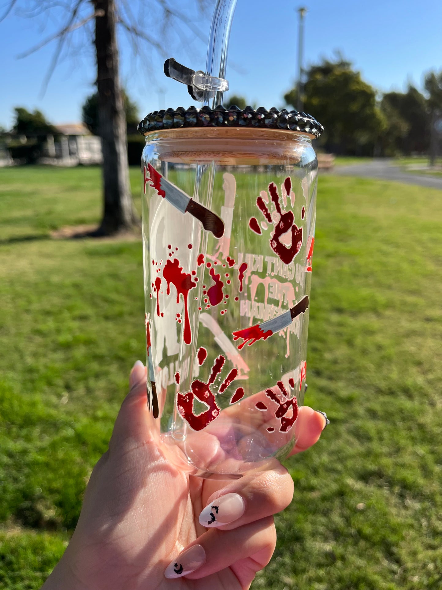 Halloween glass libbey cup