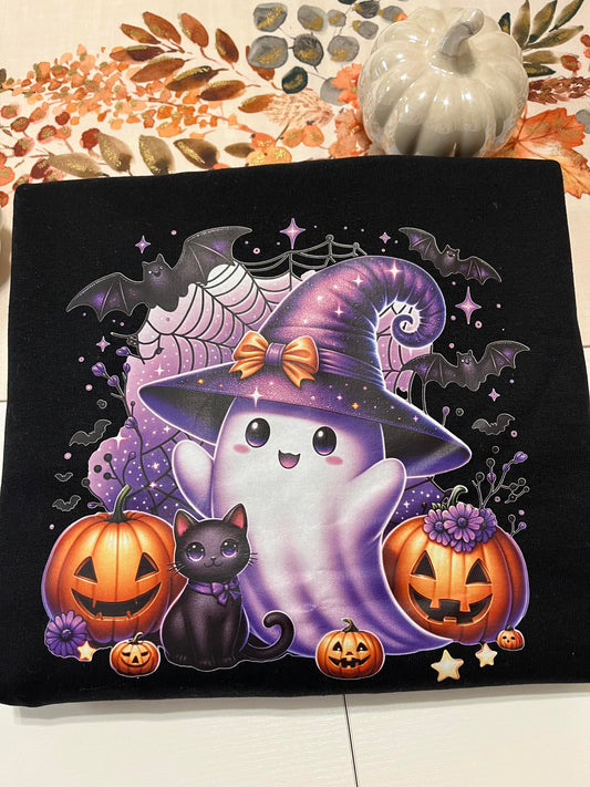 Cute Witch Ghosty Crewneck