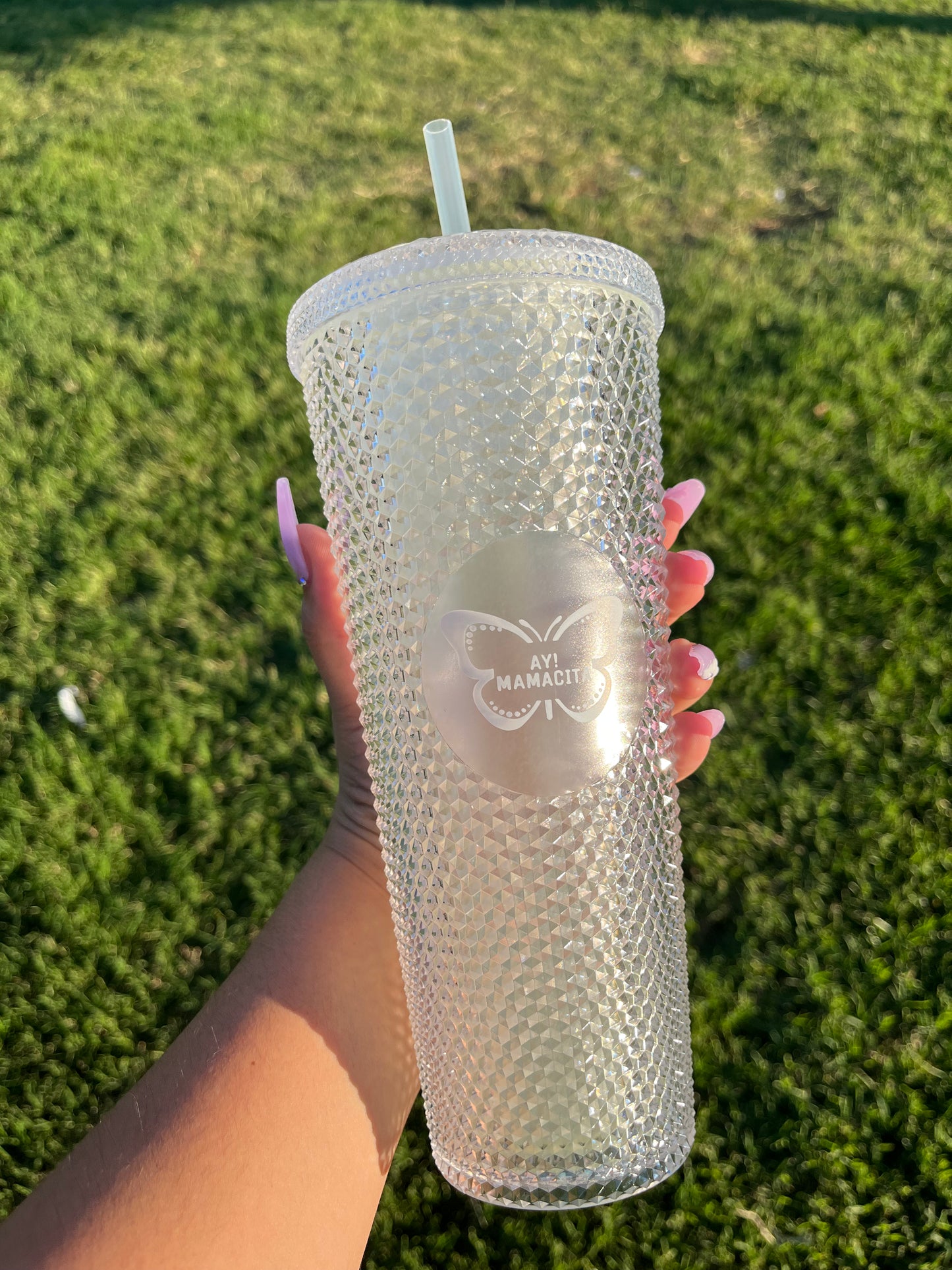 Clear Studded Tumbler