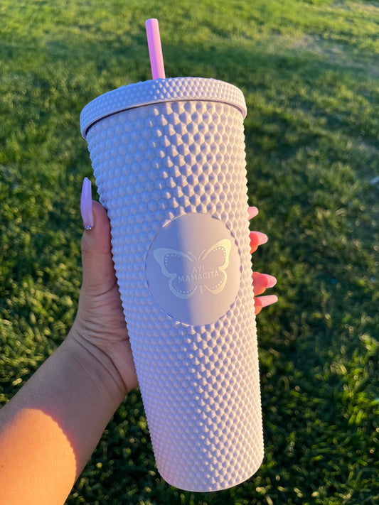 Matte Lilac Studded Tumbler